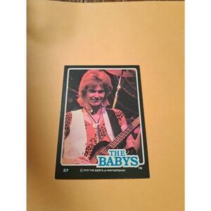 Vintage 1979 The Babys Trading Card #57 London Rock Band Collectible